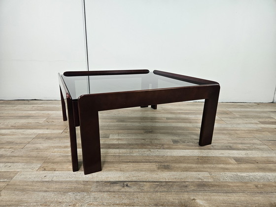 Image 1 of Table basse avec verre fumé