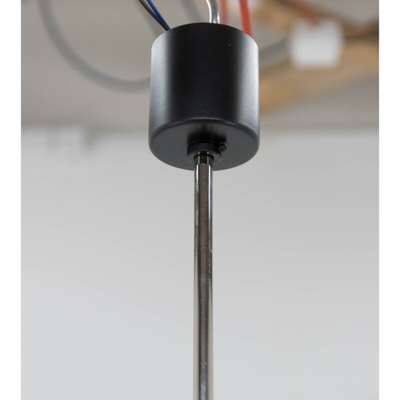 Image 1 of Lampe suspendue vintage en verre et métal par Napako, Tchécoslovaquie 1970