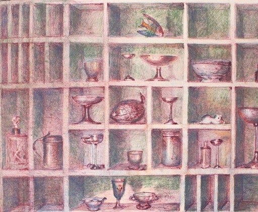 Mario Madiai - Les étagères en vert