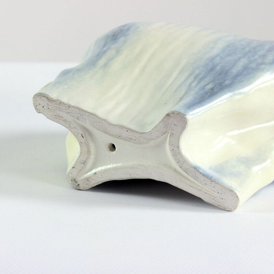 Image 1 of Sculpture vintage d'un mouton bélier en céramique émaillée, Tchécoslovaquie 1960