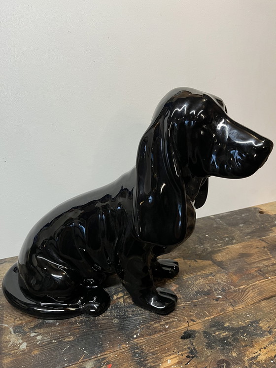 Image 1 of Poterie Vintage Basset Dog