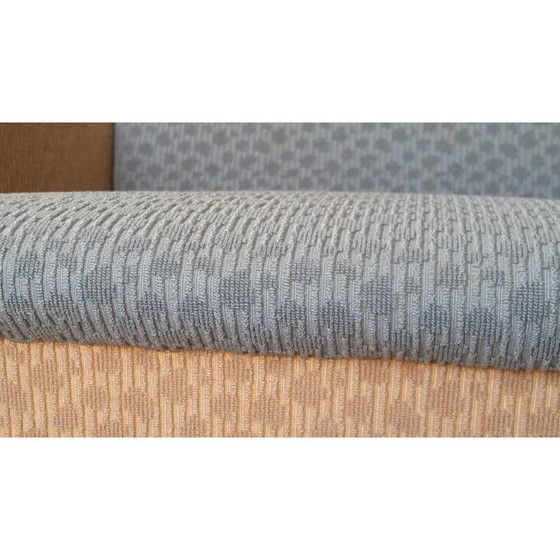 Image 1 of Paire de fauteuils en bois et tissu du milieu du siècle dernier - années 1950