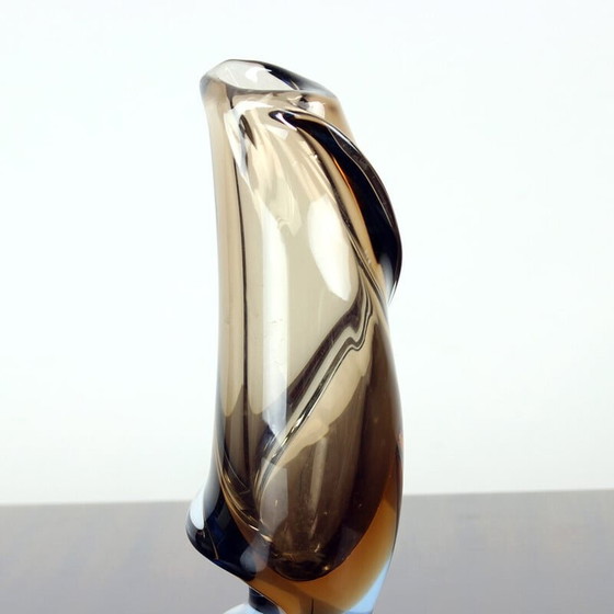 Image 1 of Vase en verre d'art vintage par Emanuel Beranek, Tchécoslovaquie, années 1960