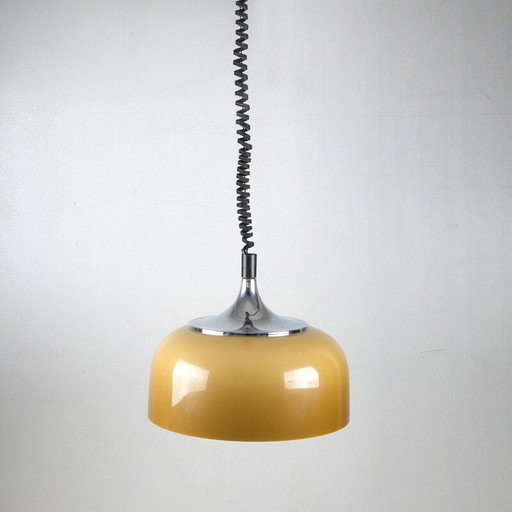 Suspension orange vintage par Harvey Guzzini, 1960s