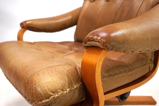 Image 1 of P. Schultz & Co. Danemark Fauteuil en cuir, 1960