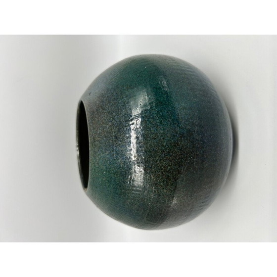 Vase vintage bleu-vert en corde (photo 3 of 10)