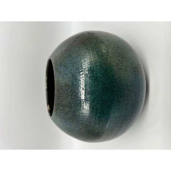 Vase vintage bleu-vert en corde (photo 2 of 10)