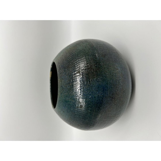 Vase vintage bleu-vert en corde (photo 5 of 10)