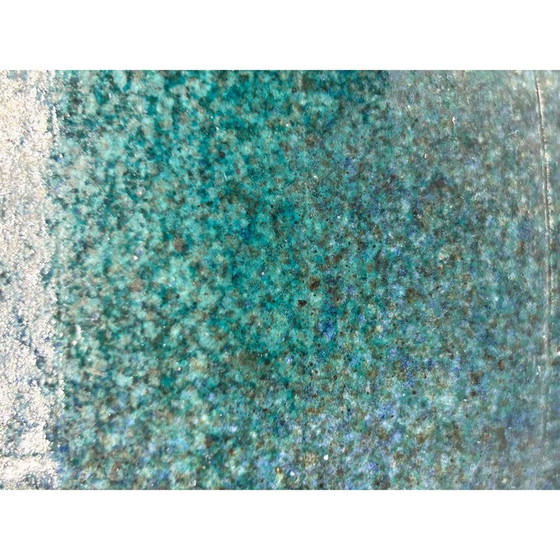 Vase vintage bleu-vert en corde (photo 4 of 10)