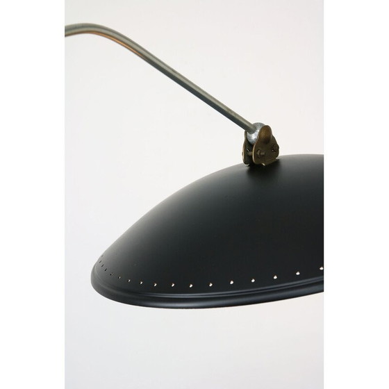 Image 1 of Lampadaire vintage en aluminium et bois avec réflecteur, Italie