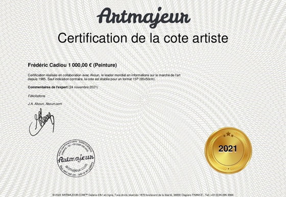 Image 1 of Huile Sur Deux Châssis Entoilés Assemblés En Dyptique