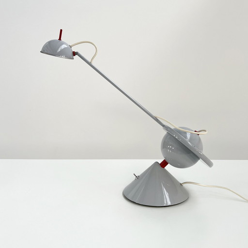 Lampe de bureau postmoderne avec contrepoids, 1980S