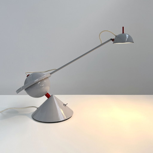 Lampe de bureau postmoderne avec contrepoids, 1980S