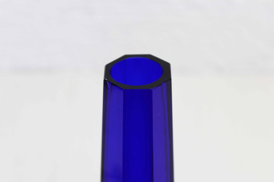 Image 1 of Vase En Verre Veb Kunstglas Wasungen, Allemagne 1970