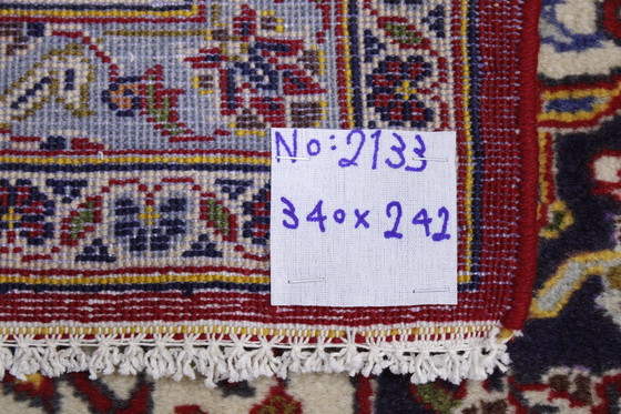 Image 1 of Tapis persan original noué à la main Keshan 340 X 242 cm Très bon état Fin