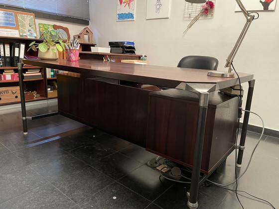 Image 1 of Set Bureau, Bureauaustoelen En Kasten Ico Paris For Mim Roma