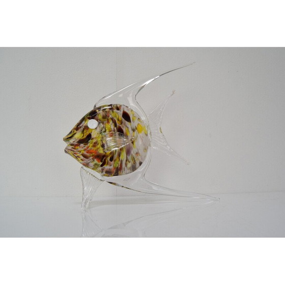 Image 1 of Bistouri en verre vintage Novy Bor, Tchécoslovaquie, années 1970