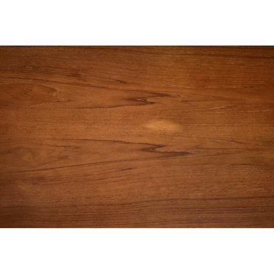 Image 1 of Table basse vintage scandinave danoise en palissandre avec plateau noir extractible, années 1960