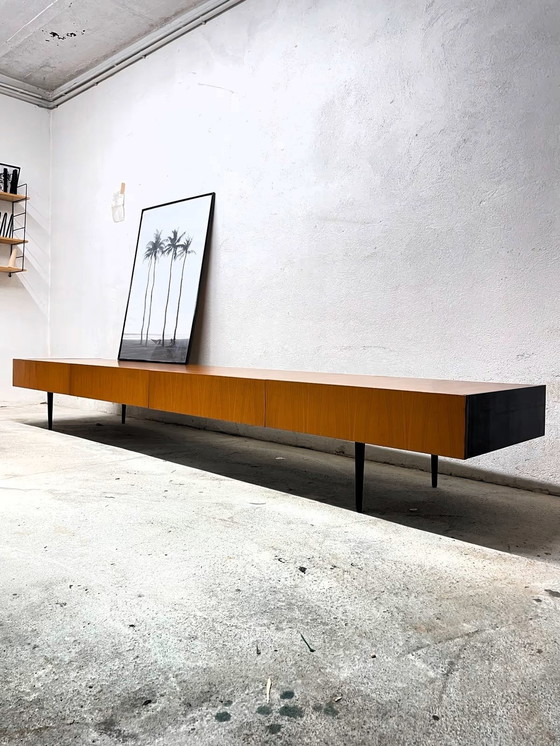 Image 1 of Xl Teak Danish Design Lowboard Vintage Teak Retro Sideboard Commode