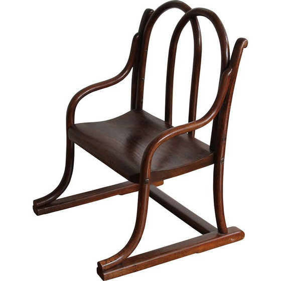 Image 1 of Chaise d'enfant vintage en bois courbé de Gebrüder Thonet, années 1885