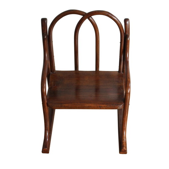 Image 1 of Chaise d'enfant vintage en bois courbé de Gebrüder Thonet, années 1885