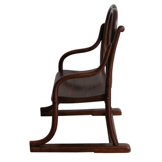 Image 1 of Chaise d'enfant vintage en bois courbé de Gebrüder Thonet, années 1885