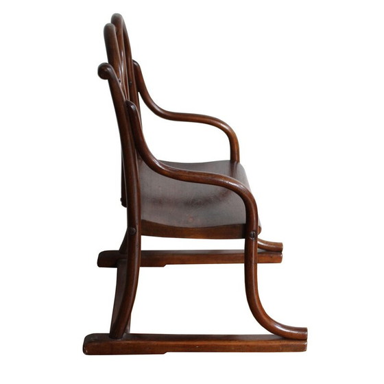 Image 1 of Chaise d'enfant vintage en bois courbé de Gebrüder Thonet, années 1885