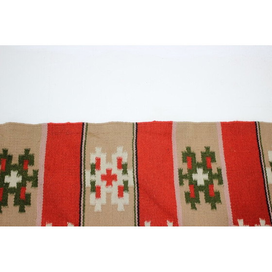 Image 1 of Tapis vintage en laine, Tchécoslovaquie 1940