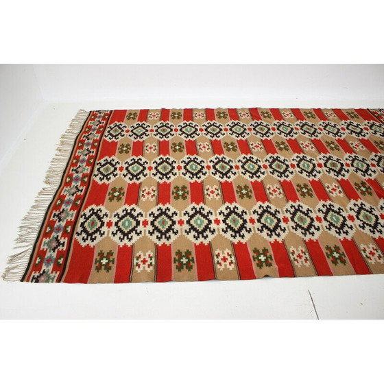 Image 1 of Tapis vintage en laine, Tchécoslovaquie 1940