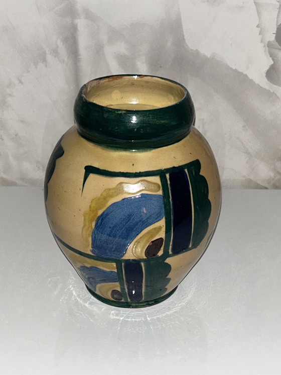 Image 1 of Vase Dans Le Goût D’Albert Gleize À Moly -Sabata