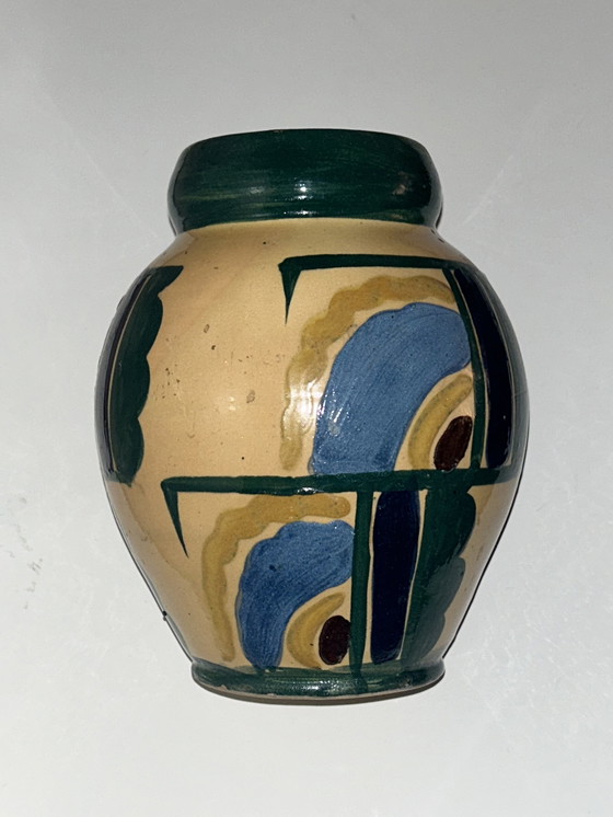 Image 1 of Vase Dans Le Goût D’Albert Gleize À Moly -Sabata