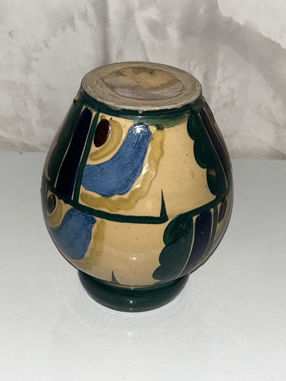 Image 1 of Vase Dans Le Goût D’Albert Gleize À Moly -Sabata