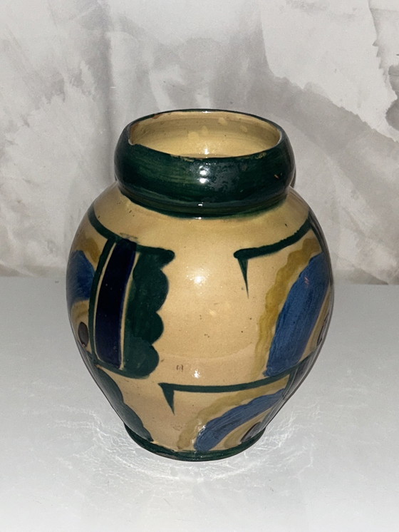 Image 1 of Vase Dans Le Goût D’Albert Gleize À Moly -Sabata