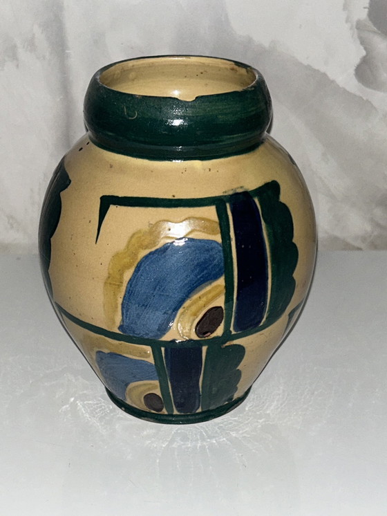 Image 1 of Vase Dans Le Goût D’Albert Gleize À Moly -Sabata