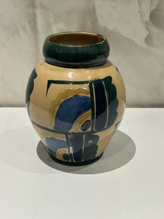 Image 1 of Vase Dans Le Goût D’Albert Gleize À Moly -Sabata