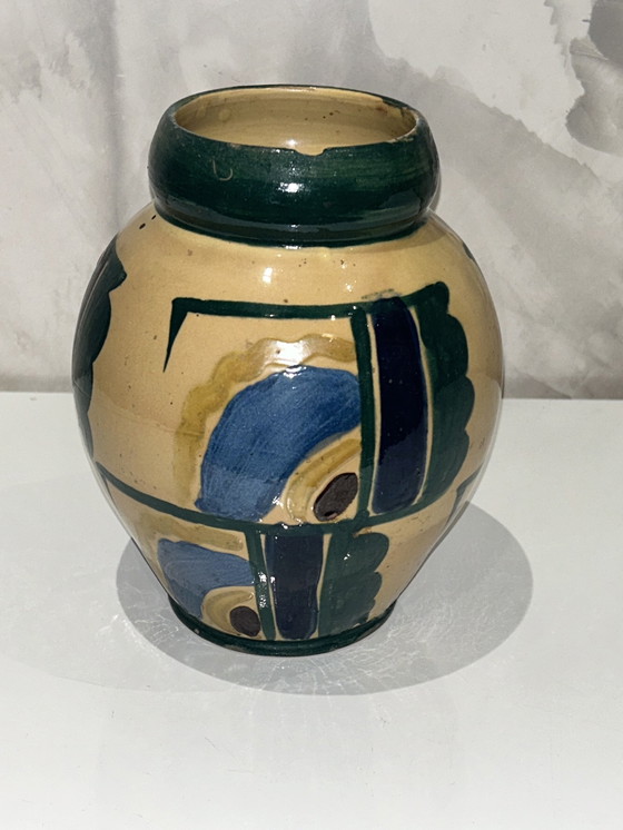 Image 1 of Vase Dans Le Goût D’Albert Gleize À Moly -Sabata