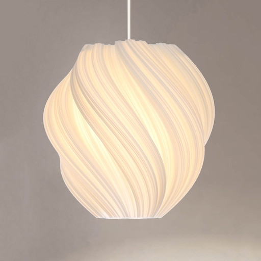 Design suisse Koch #2 Lampe pendante dans le sens des aiguilles d'une montre Blanc