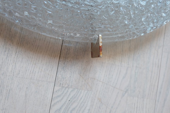 Image 1 of Kaiser Leuchten 44155 Plafoniere ice glass ceiling light Plafonnier Ø 49 Cm 60Er Uk2Aeb