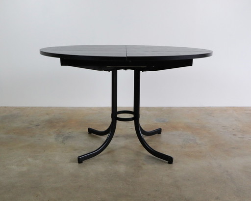 Table à manger ronde extensible vintage