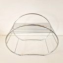 Porte-assiettes design chromé