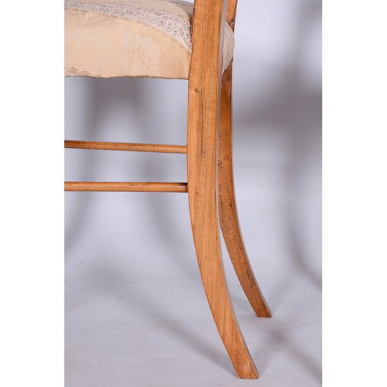 Image 1 of Ensemble de 4 chaises vintage Biedermeier en noyer, Tchécoslovaquie, années 1830