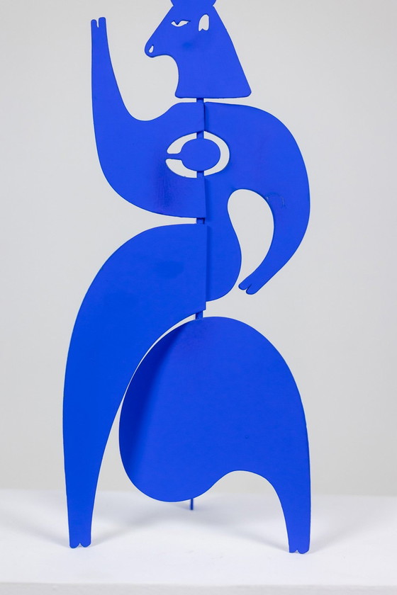 Image 1 of Antonine De Saint Pierre. Sculpture « Tauride » Bleue. Contemporain.