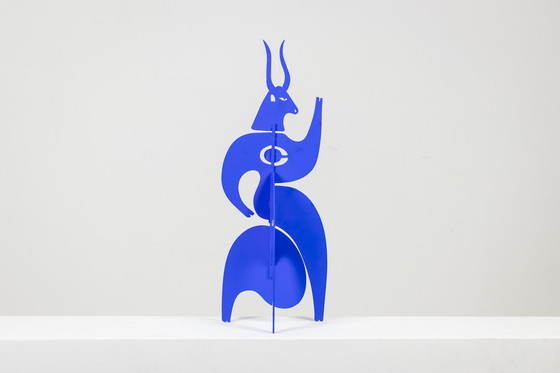 Image 1 of Antonine De Saint Pierre. Sculpture « Tauride » Bleue. Contemporain.