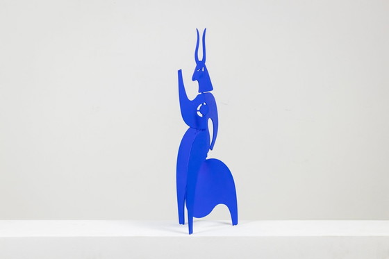 Image 1 of Antonine De Saint Pierre. Sculpture « Tauride » Bleue. Contemporain.