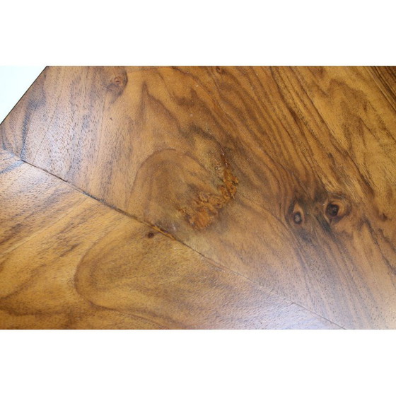 Image 1 of Table de salle à manger extensible Art déco vintage, Tchécoslovaquie, années 1930