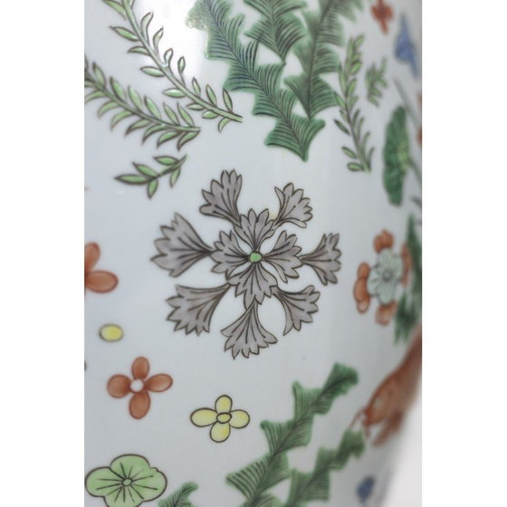 Image 1 of Paire de jardinières en porcelaine de Canton, 1950