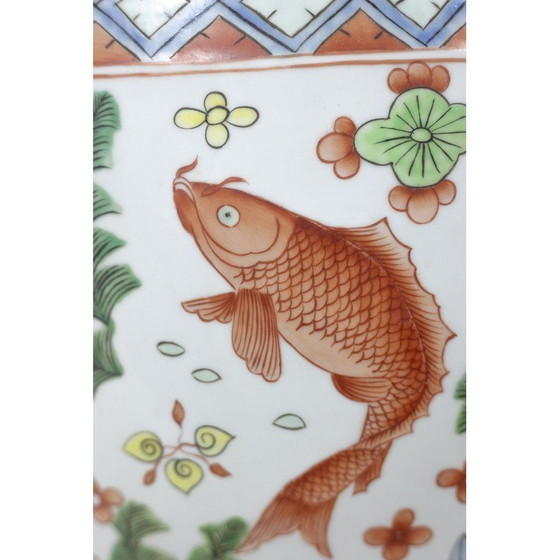 Image 1 of Paire de jardinières en porcelaine de Canton, 1950