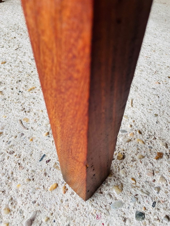 Image 1 of Table basse vintage en chêne de ferme française 1950's