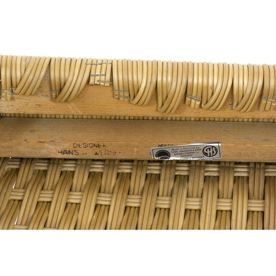 Image 1 of Ensemble de 4 chaises vintage Ch23 en bois de chêne et osier par Hans J. Wegner pour Carl Hansen et Søn