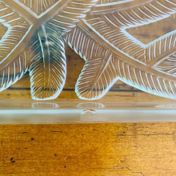 Image 1 of Table vintage art déco en verre pour Verlys, France 1920